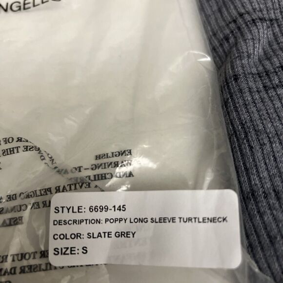 Project Social T 6699-145 Womens Sz S Slate Gray Poppy L/S Turtle Neck Sweater - Picture 10 of 10
